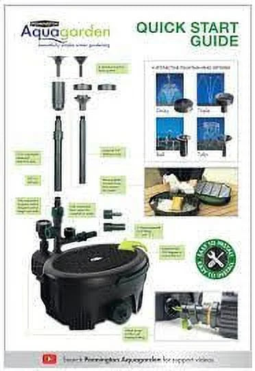 2026 Pennington Aqua Garden All-in-One Kit 369-GPH Electric Submersible Pond Pump, Model# 100541845