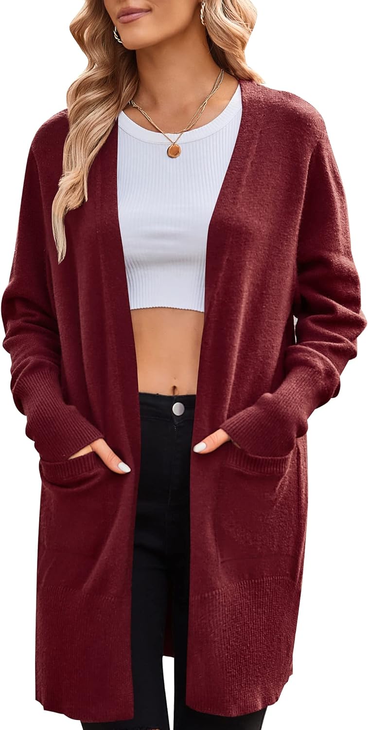 2026 Long Sleeve Soft Cardigan Knit Sweater