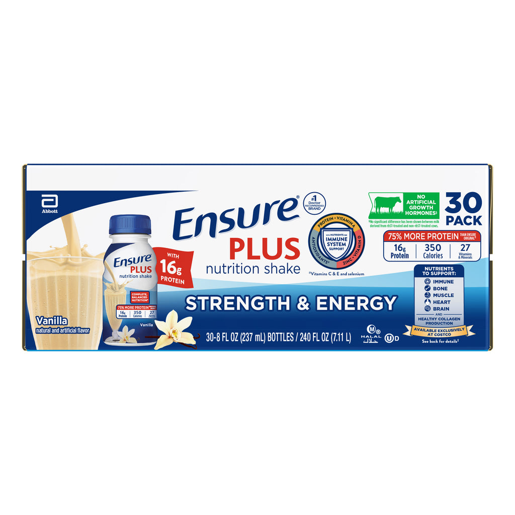 2026 Ensure Plus Nutrition Shake, Vanilla, 8 fl. oz, 30-pack