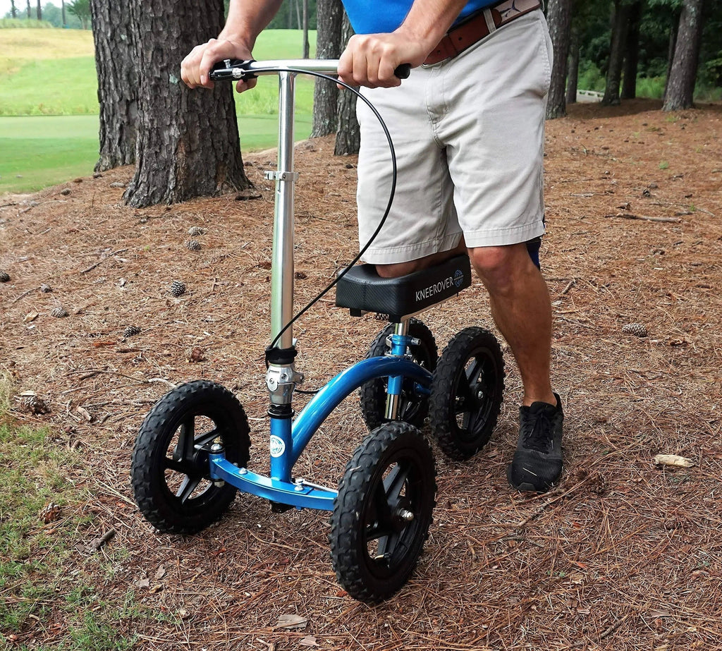 2026 New KneeRover Quad All Terrain Knee Walker in Metallic Blue