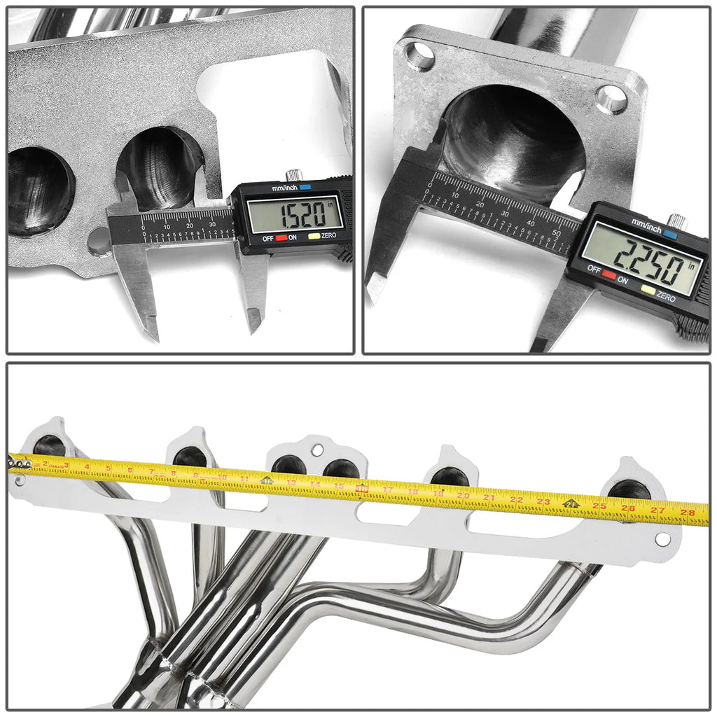 87-93 Jeep Cherokee Wagoneer 4.0L I6 Tri-Y Exhaust Header - Stainless Steel