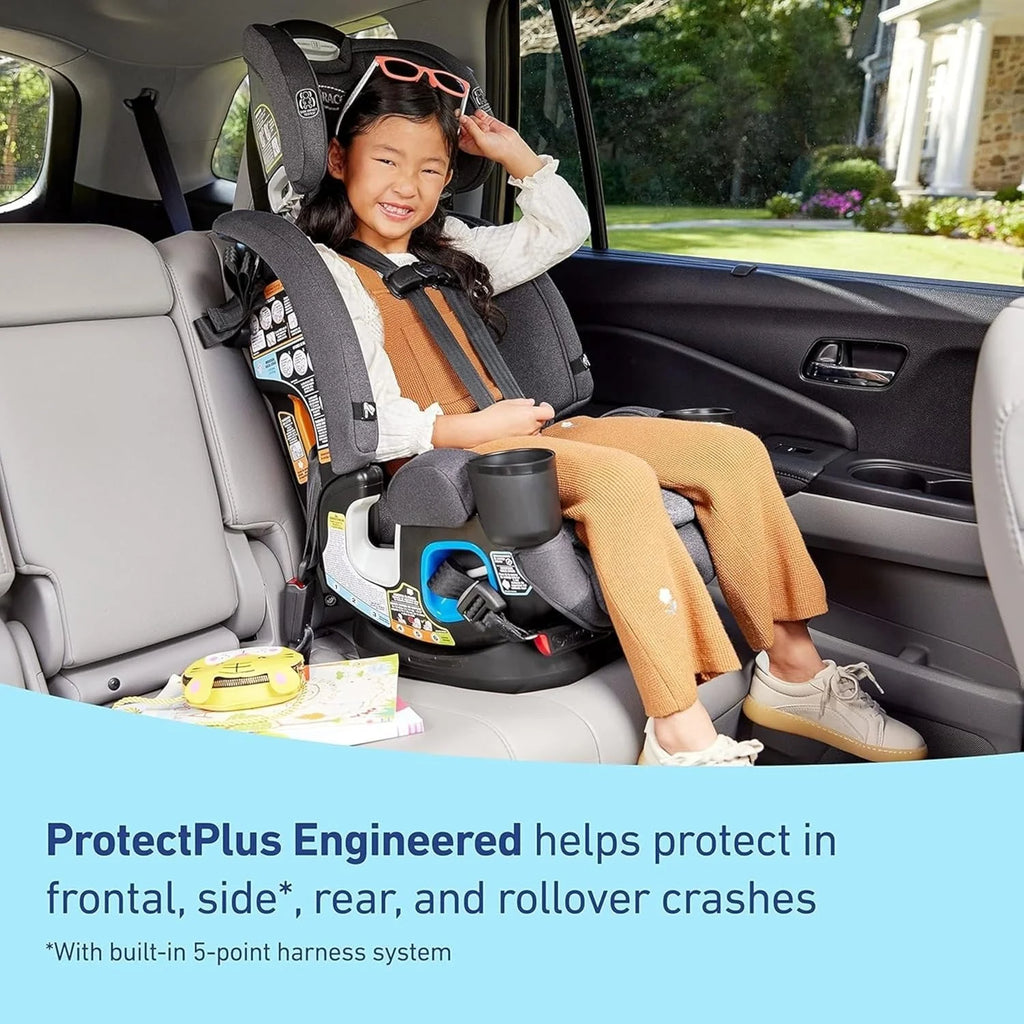 2026 4Ever DLX 4-in-1 Child Car Seat, Charlie | Car seat for babies and toddlers, 10 years of use | Rear-facing, forward-facing and booster seat | Safe, comfortable and practical