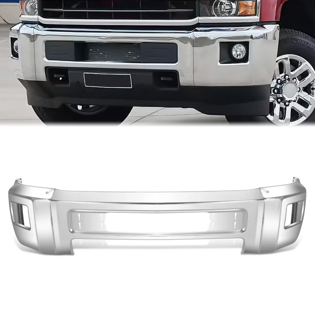 Modular Style Front Bumper w/o Parking Sensor Holes15-19 Chevy Silverado 2500 3500