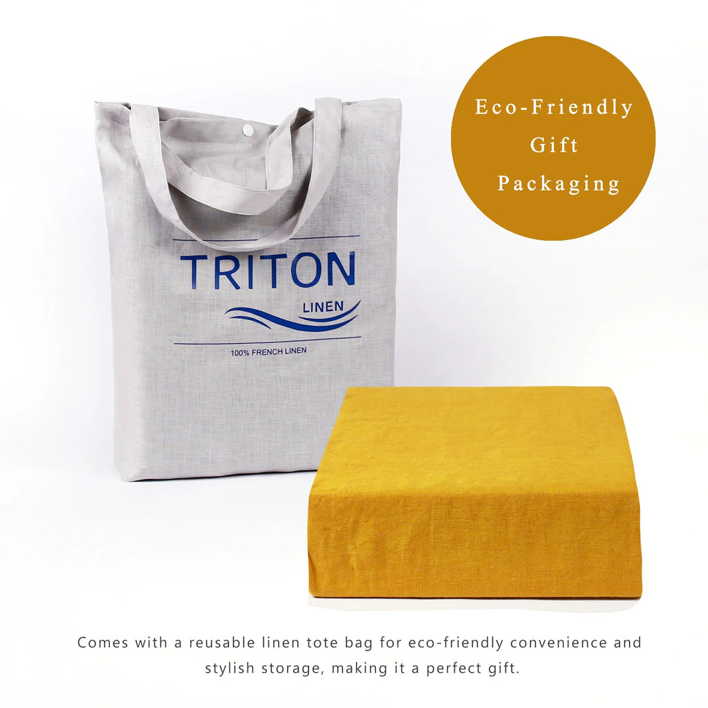 2026 100% Pure Linen Duvet Cover with Button Closure and Corner Ties Soft & Breathable - Natural Full/Queen
