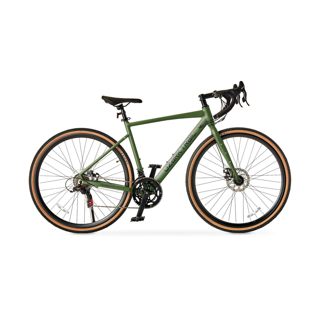 2026 700c Ozark Trail G.1 Explorer Drop Bar Gravel Bike, Medium Frame, Fits Riders 5'5" - 5'10", Green, Adult