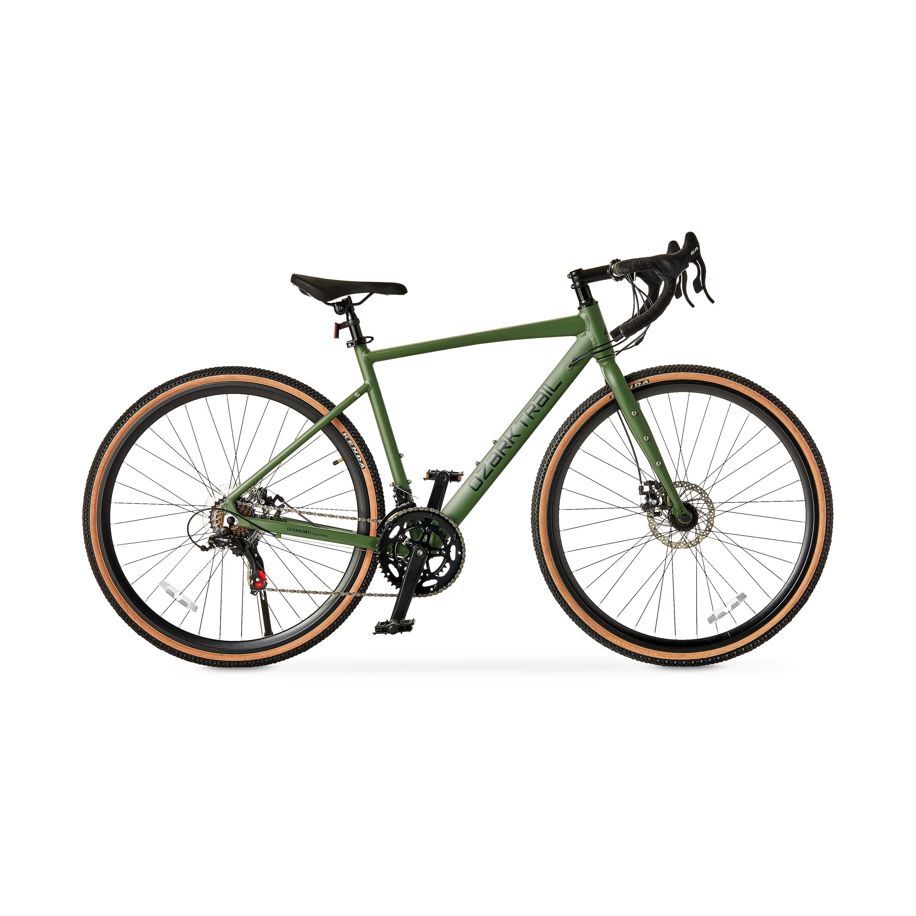 2026 700c Ozark Trail G.1 Explorer Drop Bar Gravel Bike, Medium Frame, Fits Riders 5'5" - 5'10", Green, Adult