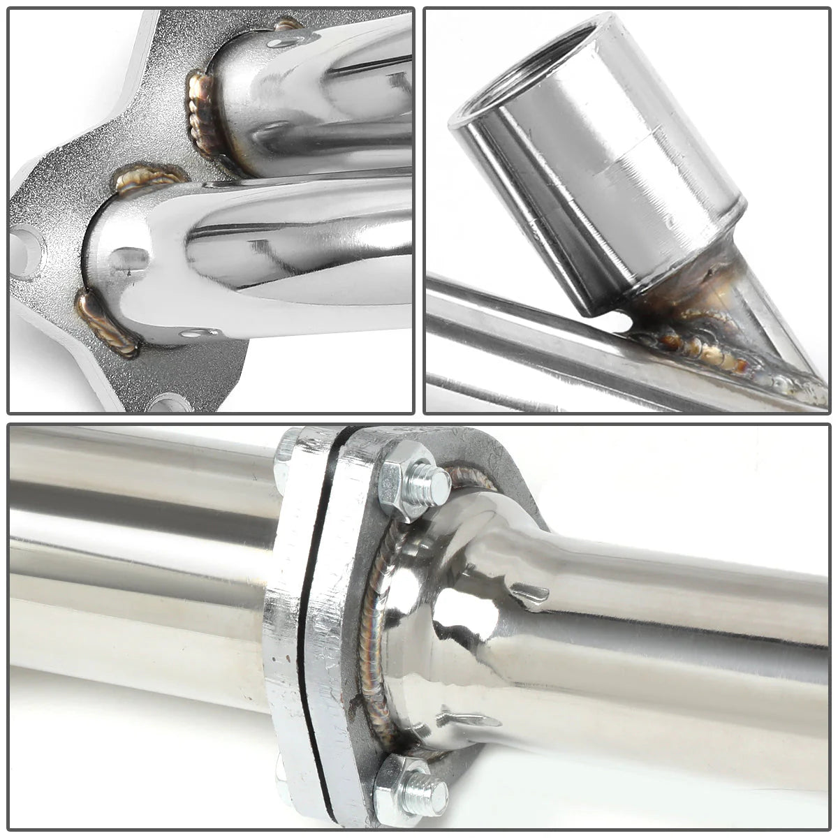 90-94 Nissan D21 2.4L Tri-Y Exhaust Header - Stainless Steel