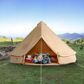 2026 KFFKFF Canvas Bell Tent 6m/19.68ft 4-Season Camping Yurt Tent with Stove Jack