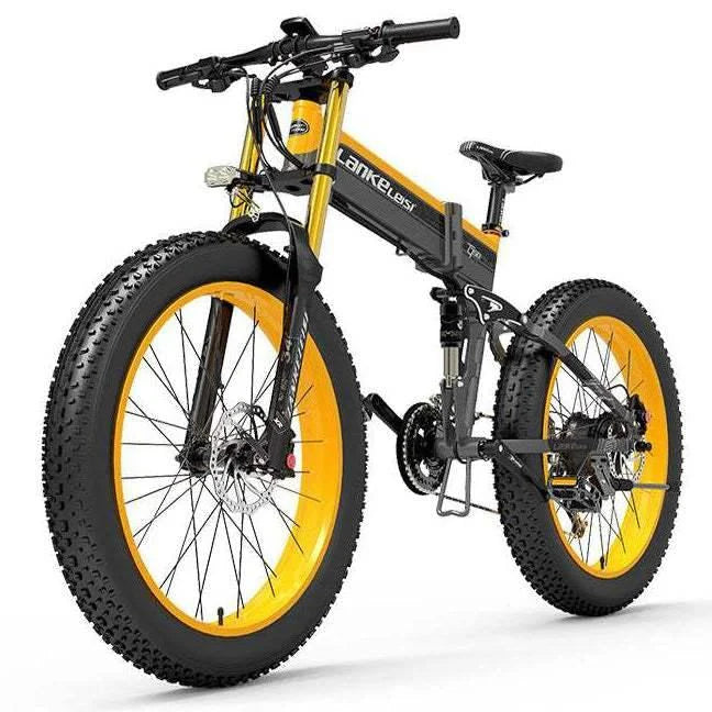 2026 Lankeleisi XT750 Plus 1000W 26" Fatbike Dual Crown Fork Foldable E-Mountain Bike 17.5Ah