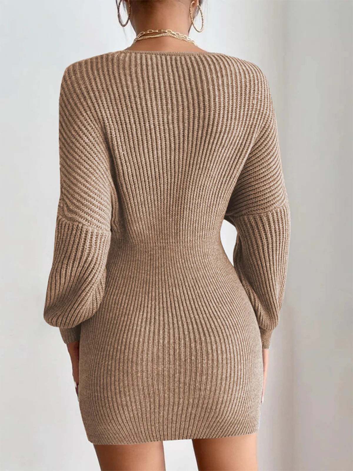 2026 Pleated Casual Batwing Sleeve Dress