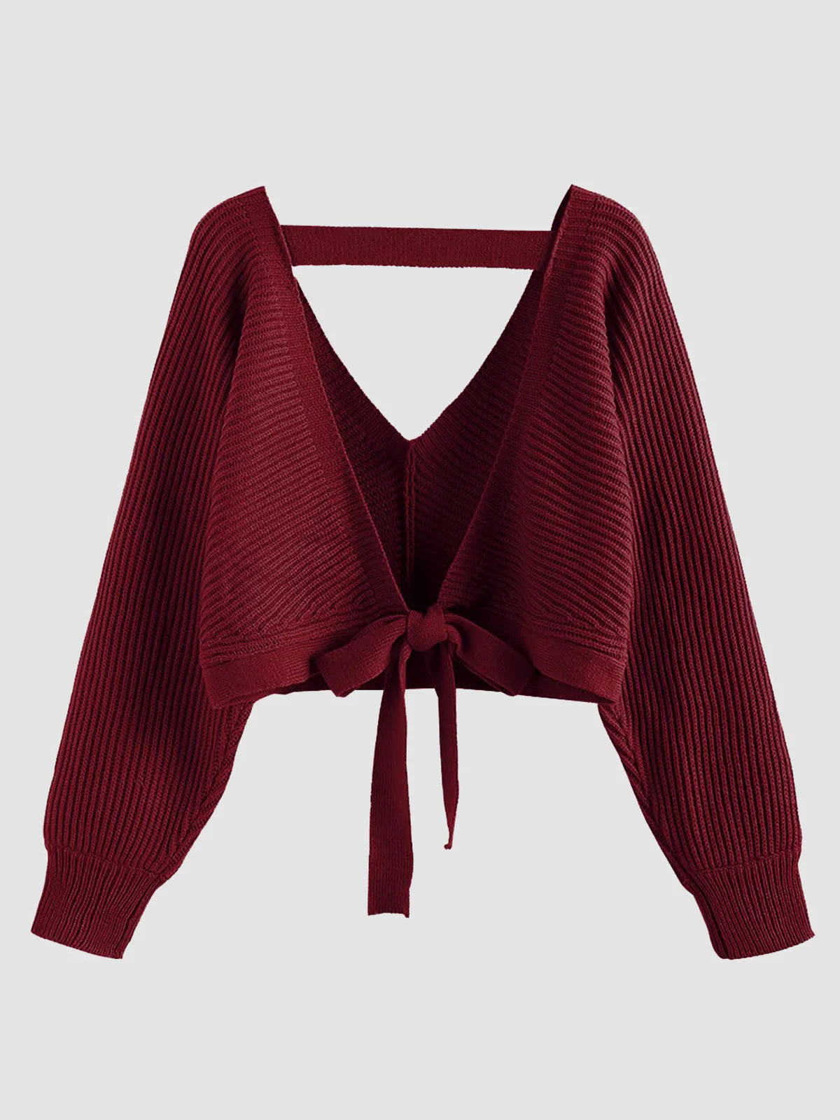 2026 Ribbed Knit Sexy Drop Shoulder Sweater