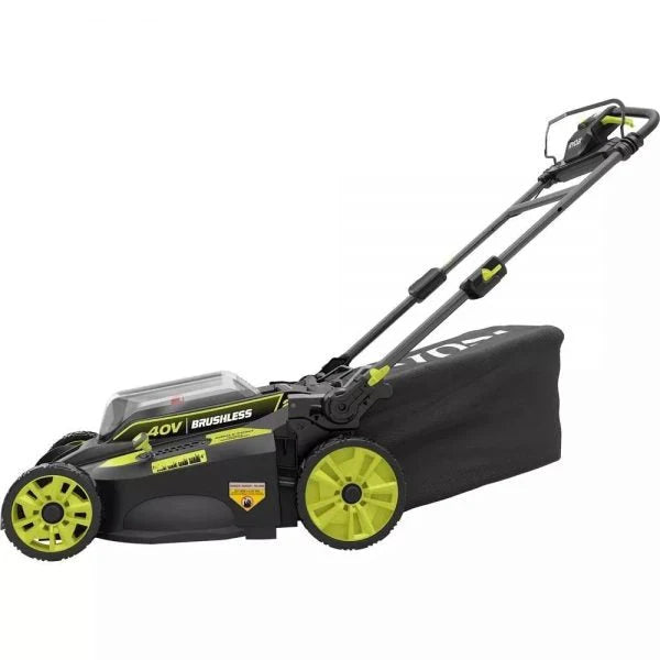2026 2025 40V Brushless 20-inch Self-Propelled Hand Lawn Mower, Grass Trimmer and Leaf Blower with (2) Batteries and (2) Chargers