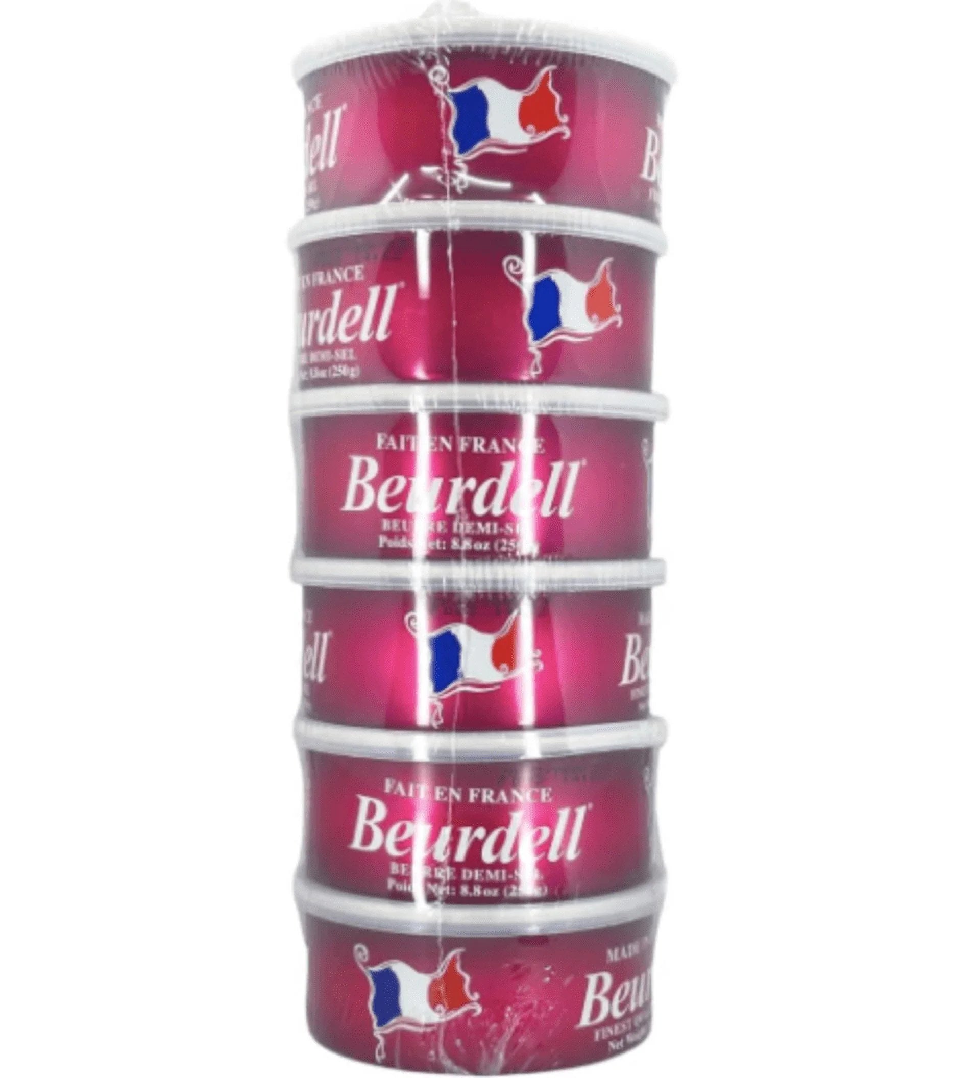 2026 Beurdell Canned French Butter �C 100% Natural Salted Pasteurized Real Butter | Long Shelf Life Emergency Survival Food | Great for Cooking, Baking, RV & Camping | Pull Top Lid | Pack of 24 | France