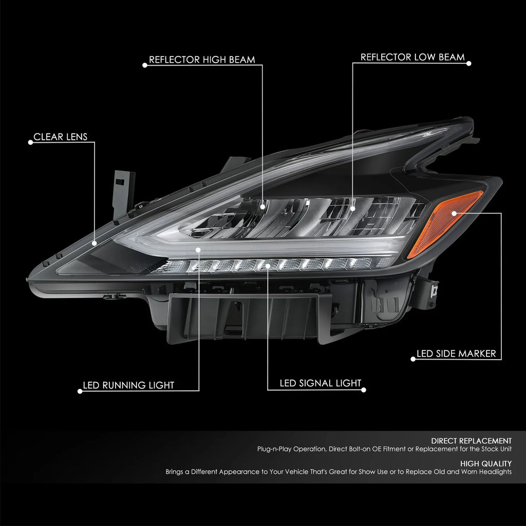 Factory Style Left Side Headlight19-21 Nissan Murano