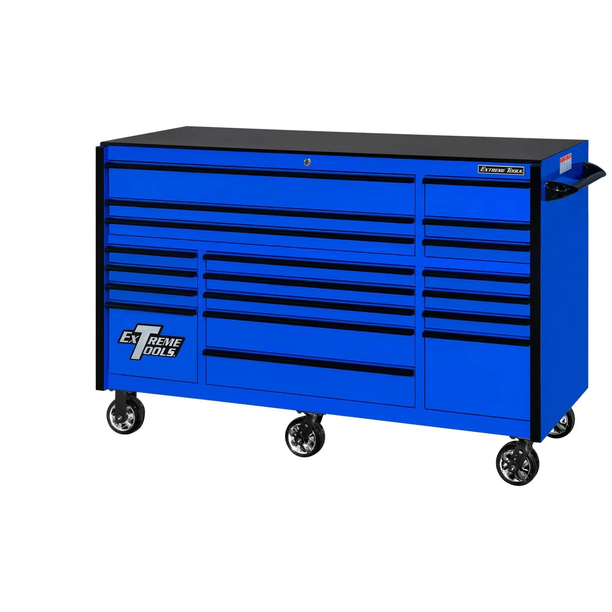 2026 Extreme Tools RX250 Series 72-inch x 30-inch Rolling Cart – 19 Drawers – 250 lb Drawer Slides