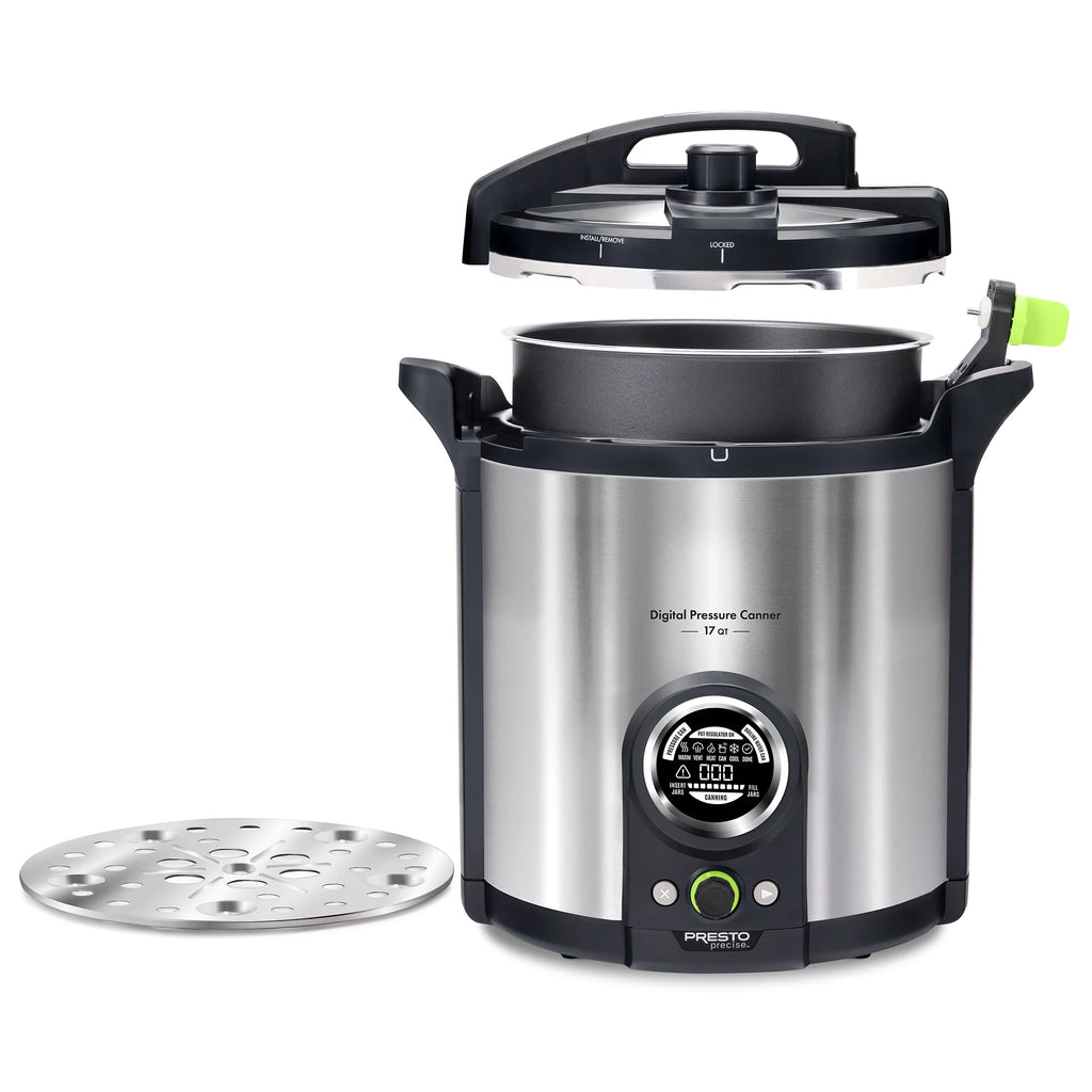 2026 Presto Precise 02152 17 Qt Stainless Steel Electric Pressure Canner, Silver