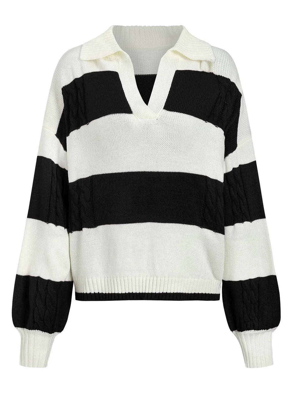 2026 Striped Long-Sleeve Jumper