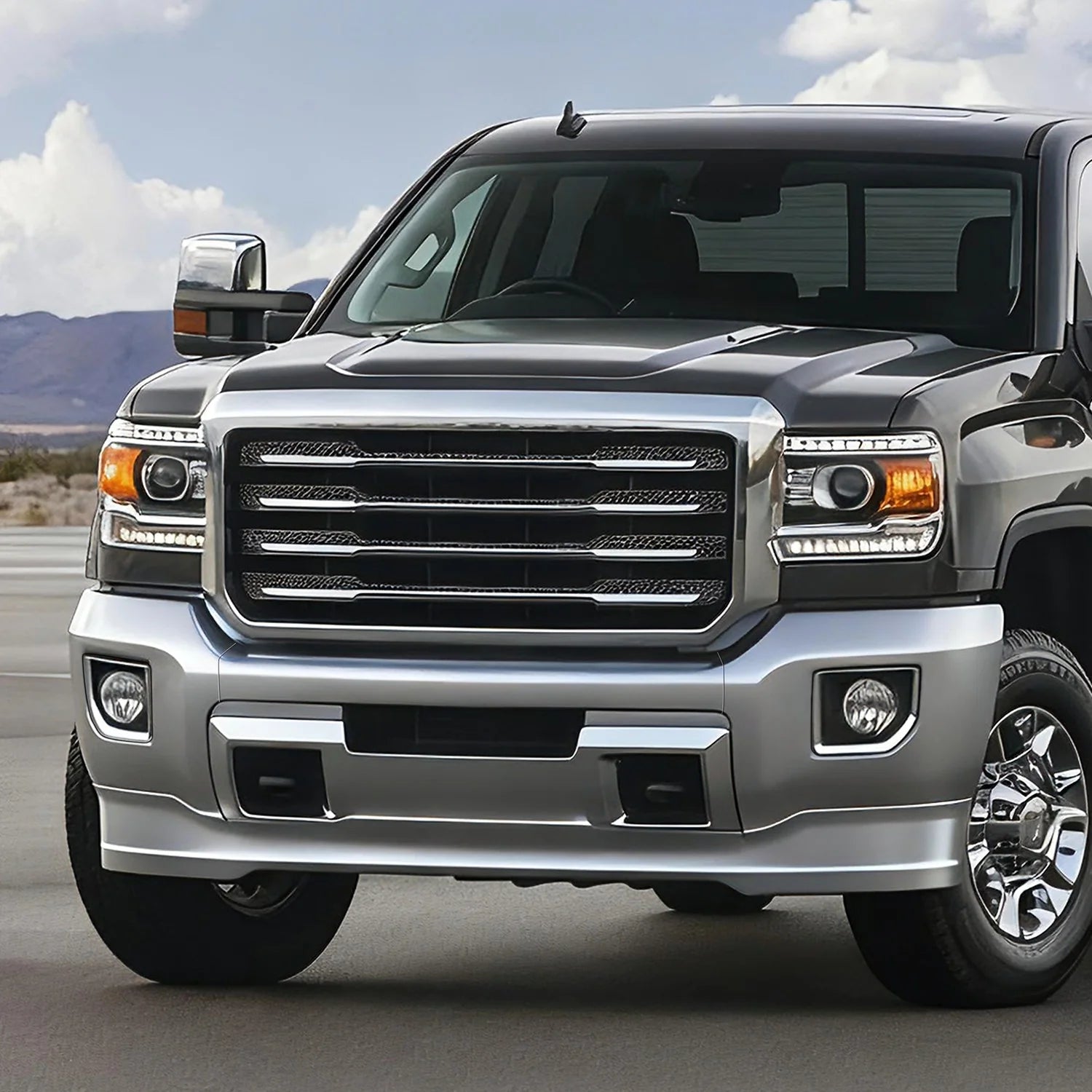 Modular Style Front Bumper w/o Parking Sensor Holes 15-19 GMC Sierra 2500 3500 HD