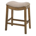 2026 New Ridge Home Goods 26" Saddle Wood Counter Height Stool Weathered Natural