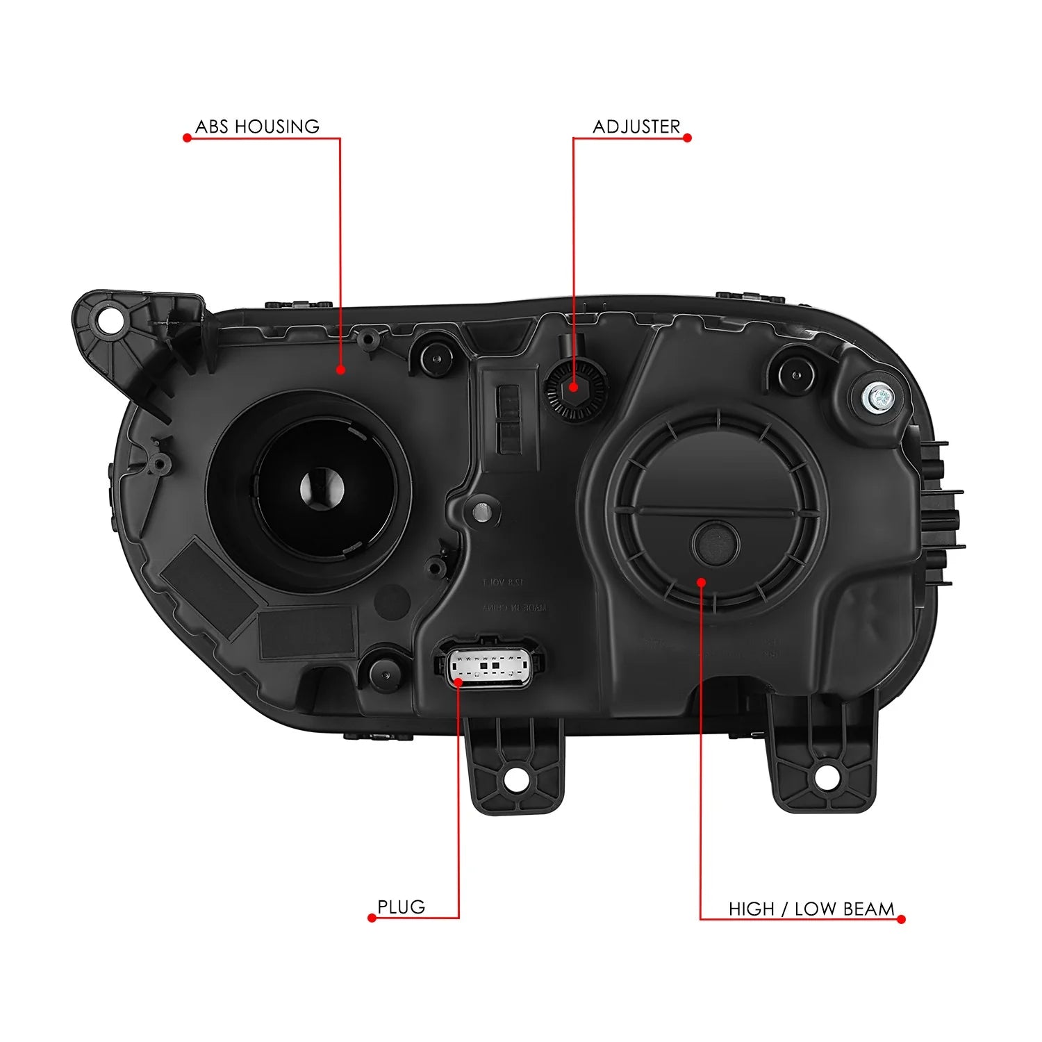 Factory Style Right Side Headlight15-23 Dodge Challenger