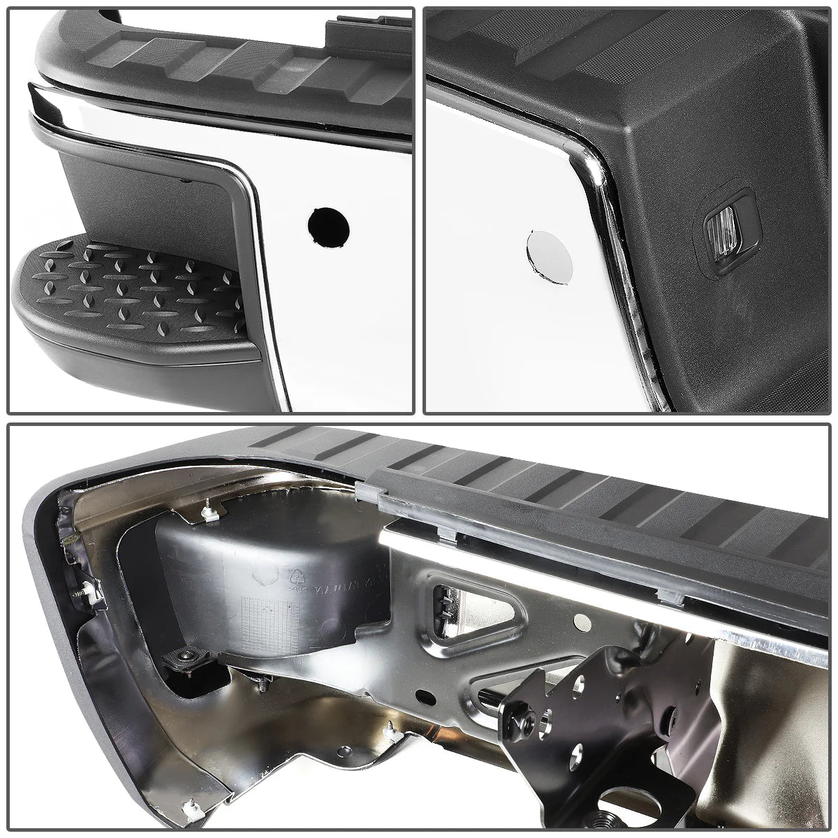 Rear Step Bumper w/Parking Sensor Holes  14-18 Chevy Silverado GMC Sierra 1500