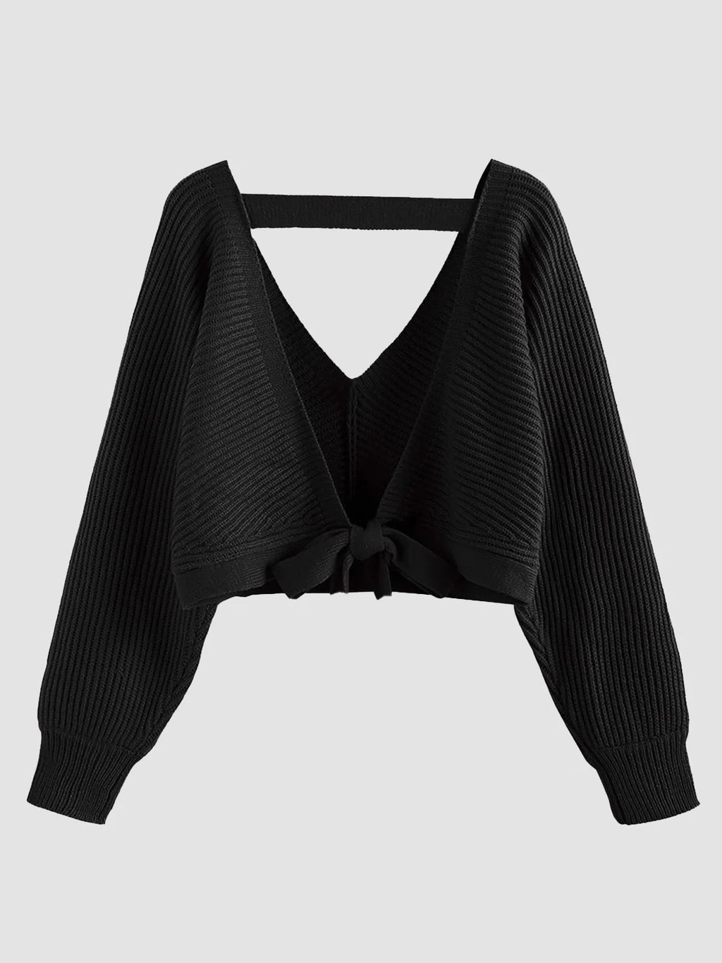 2026 Ribbed Knit Sexy Drop Shoulder Sweater