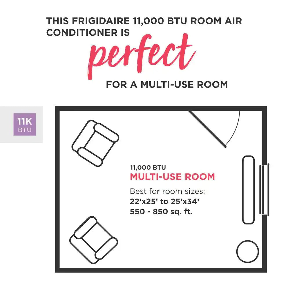 2026 Frigidaire 2025 25,000 BTU window air conditioner with extendable chassis