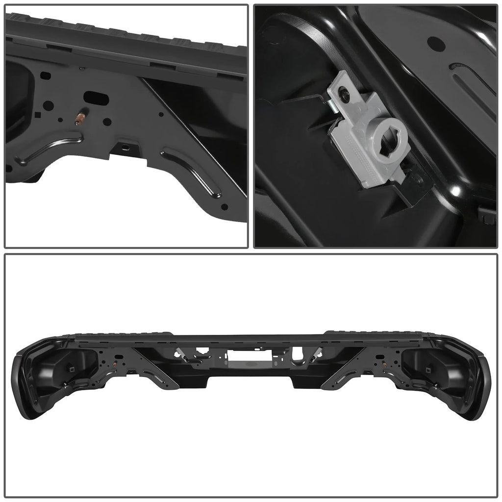 Rear Bumper w/ Exhaust Cutouts & Parking Sensor Holes  19-23 Chevy/GMC Silverado Sierra 1500