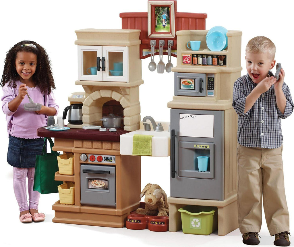 2026 Step2 Heart of the Home Brown Toddler Play Kitchen Set