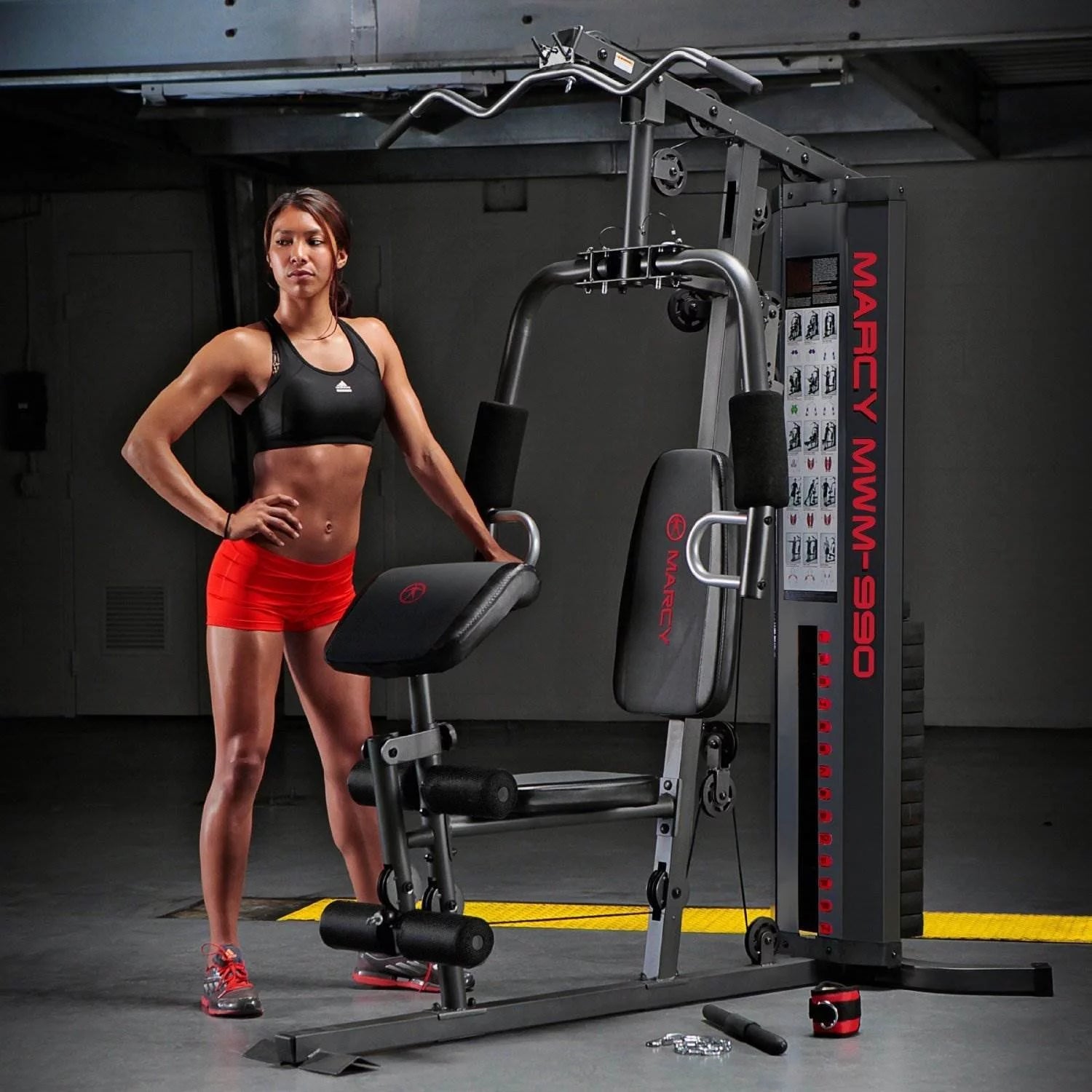 2026 Marcy Dual-Functioning Full Body 150lb Stack Home Gym Workout Machine MWM-990