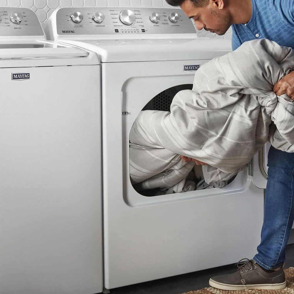 2026 Maytag - 7.0 Cu. ft. Electric Dryer with Wrinkle Prevent - White