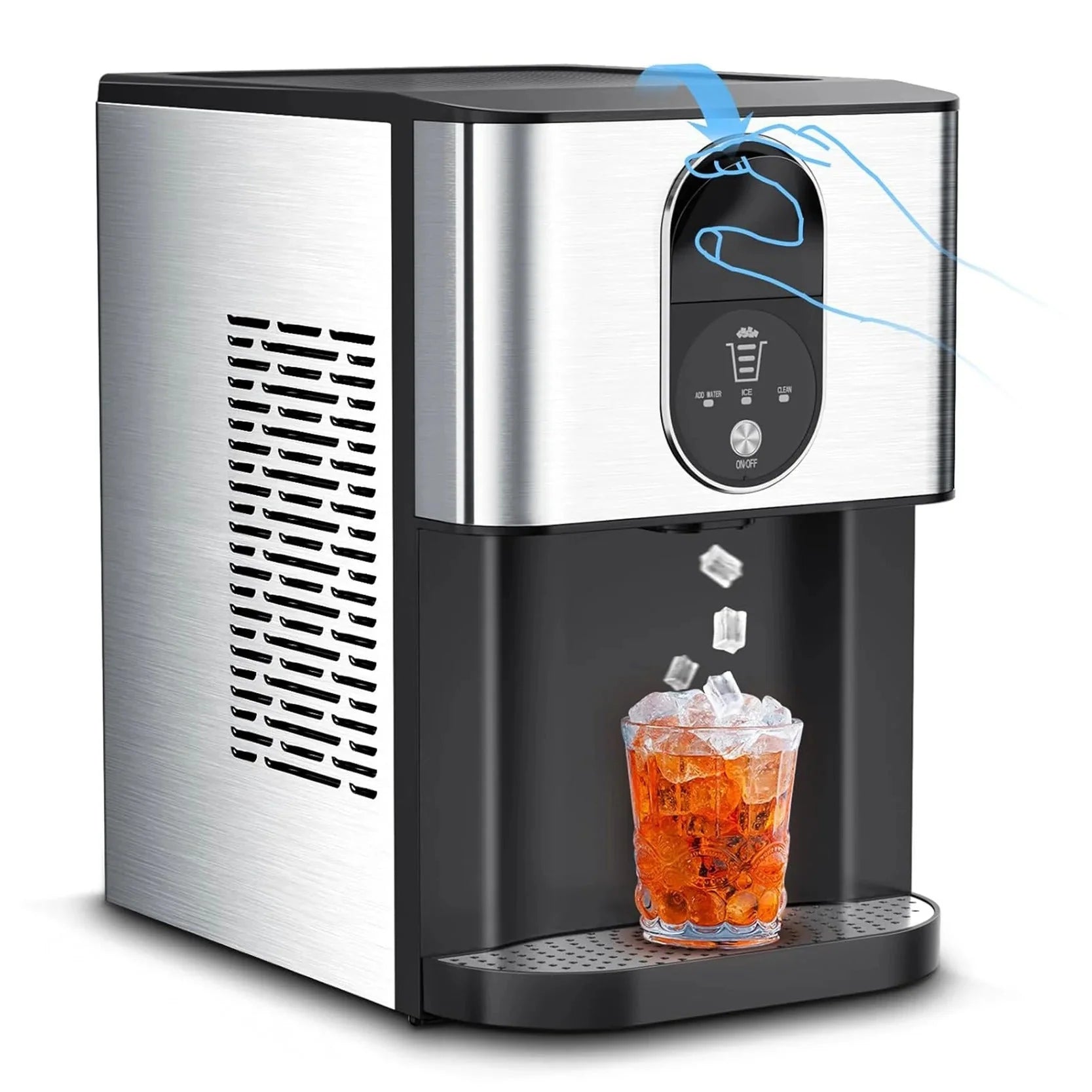 2026 44lbs/24H Nugget Ice Maker Countertop Dispenser