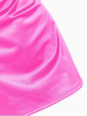 2026 Side Slit Satin Sexy Short Homecoming Dress