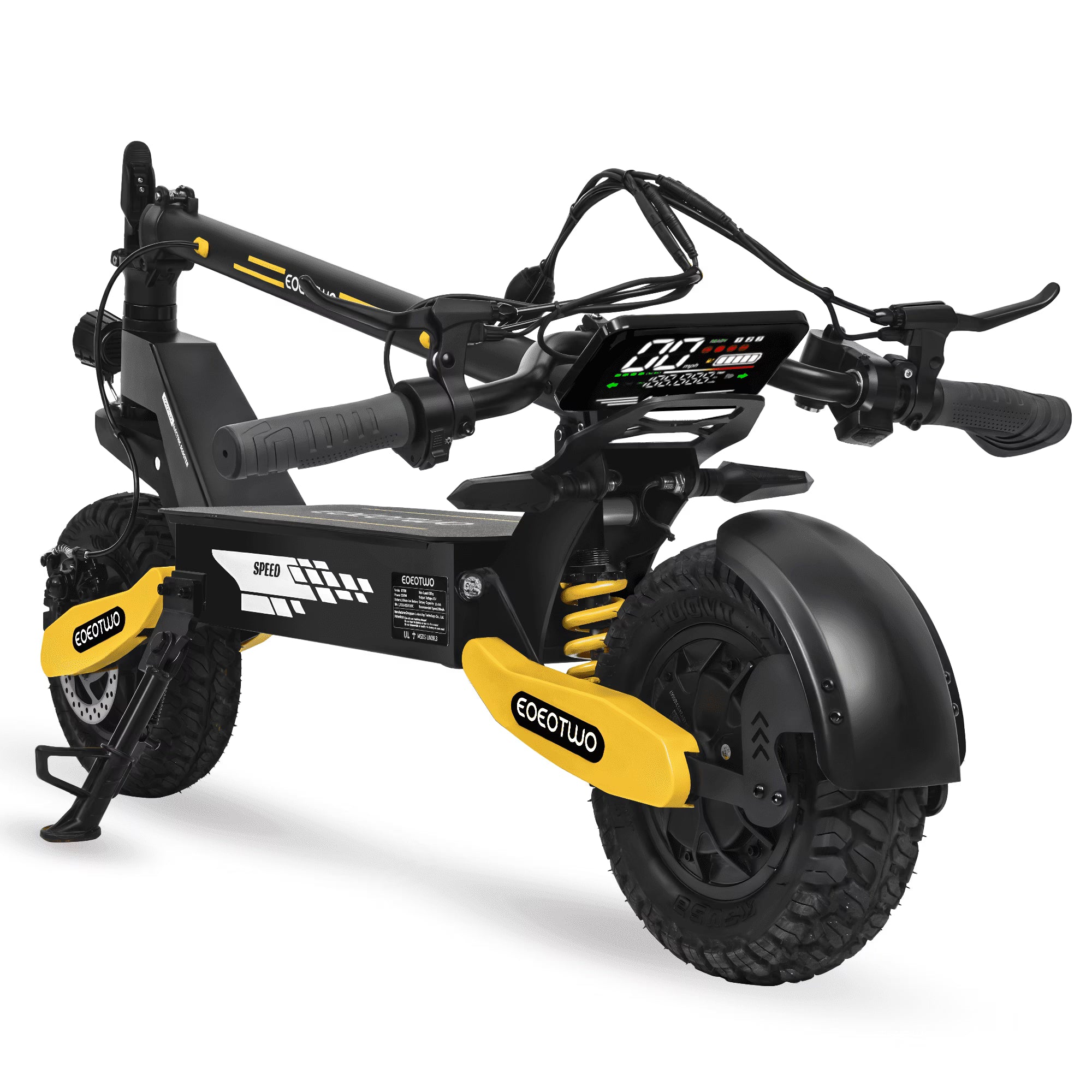 2026 Off Road Electric Scooter for Adults, 1200W Motor Fast E Scooter, Up to 28MPH Top Speed & 20Miles Long Range, 11" Off-Road Tires, 330lbs MAX Load, Foldable