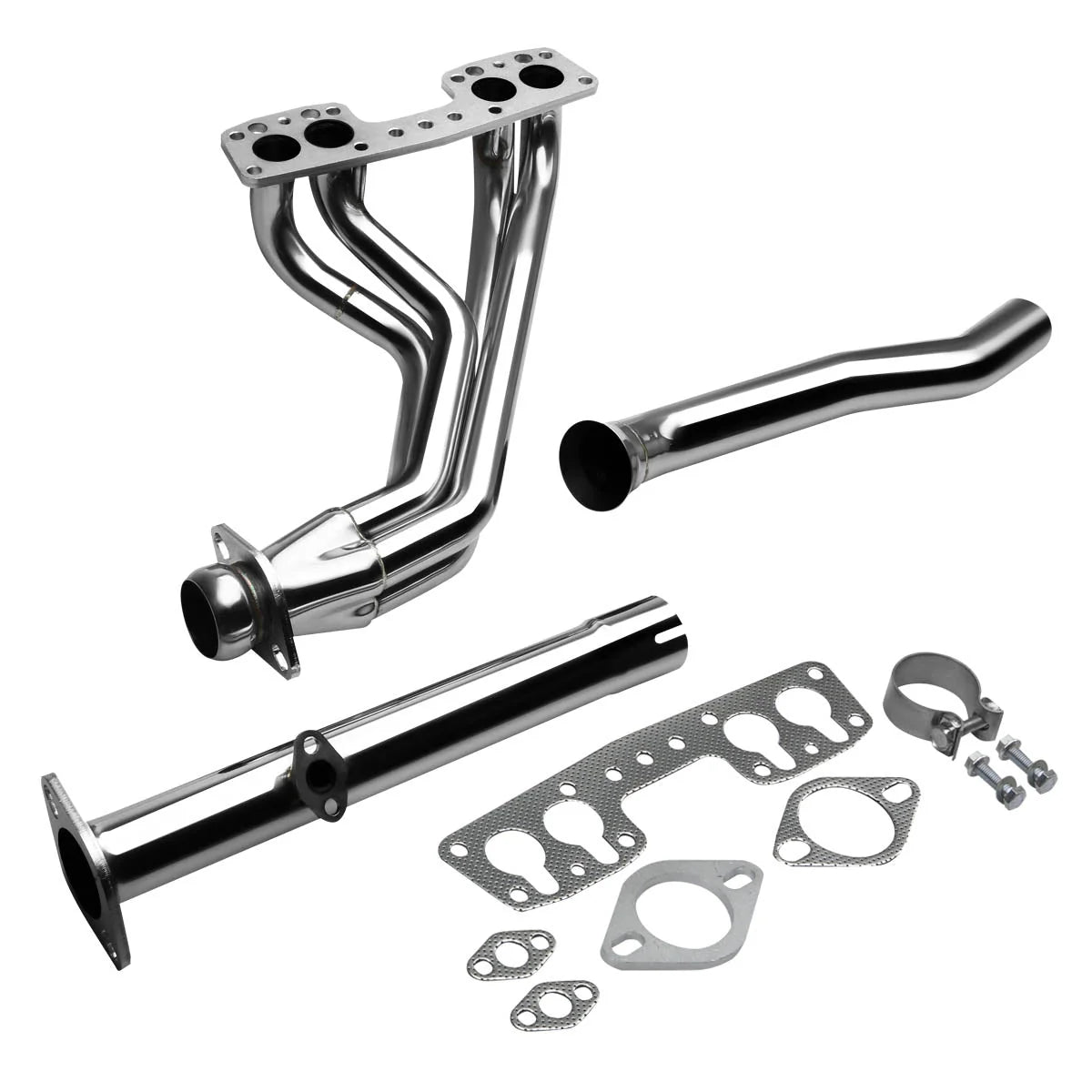 90-95 Toyota 4Runner Pickup 2WD 2.4L Long Tube Exhaust Header - Stainless Steel