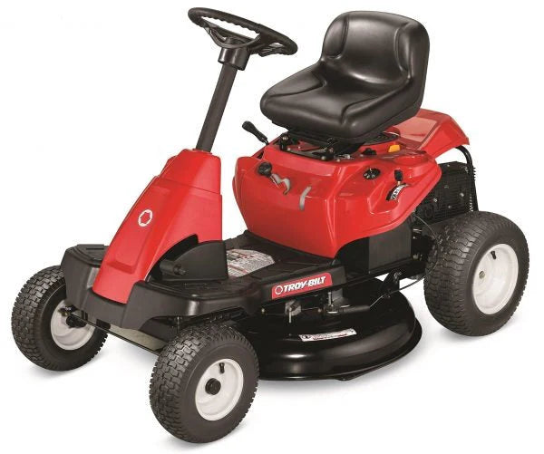 2026 Troy-Bilt TB30 382 cm³ ride-on lawnmower with 6 gears, fully refurbished, compact design, adjustable height