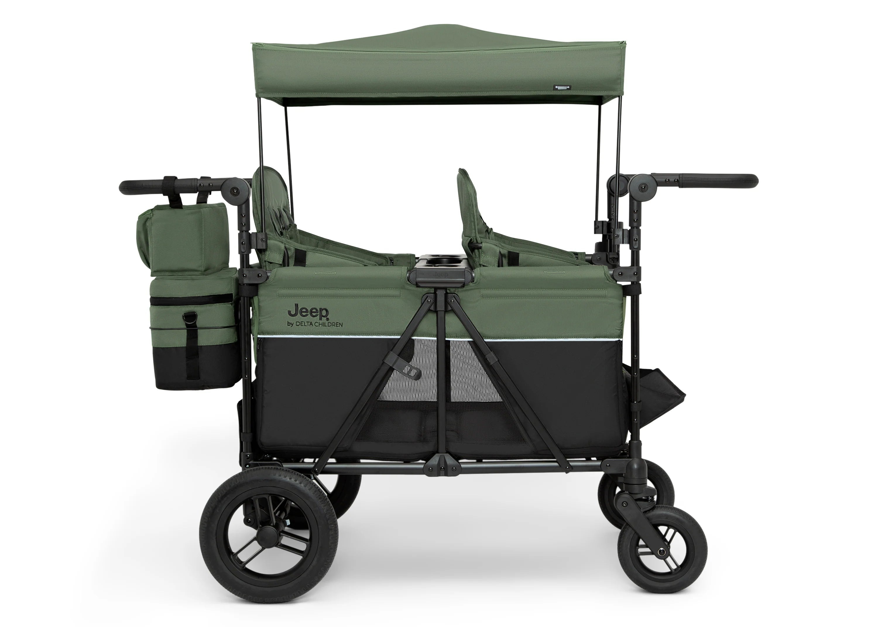 Jeep Wrangler Deluxe 4 Seater Stroller Wagon with Cooler Bag