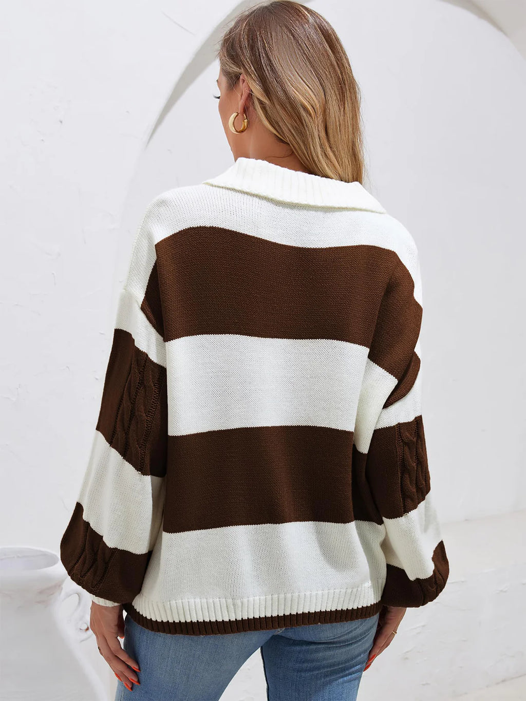 2026 Striped Long-Sleeve Jumper