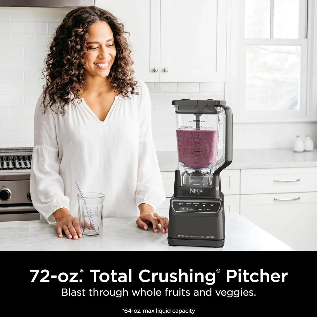 2026 Ninja Mega Kitchen System, 1500 Watt Stand Mixer (2.1 Liters) and Food Processor (8 Cups) with (2) 473 ml Takeaway Cups