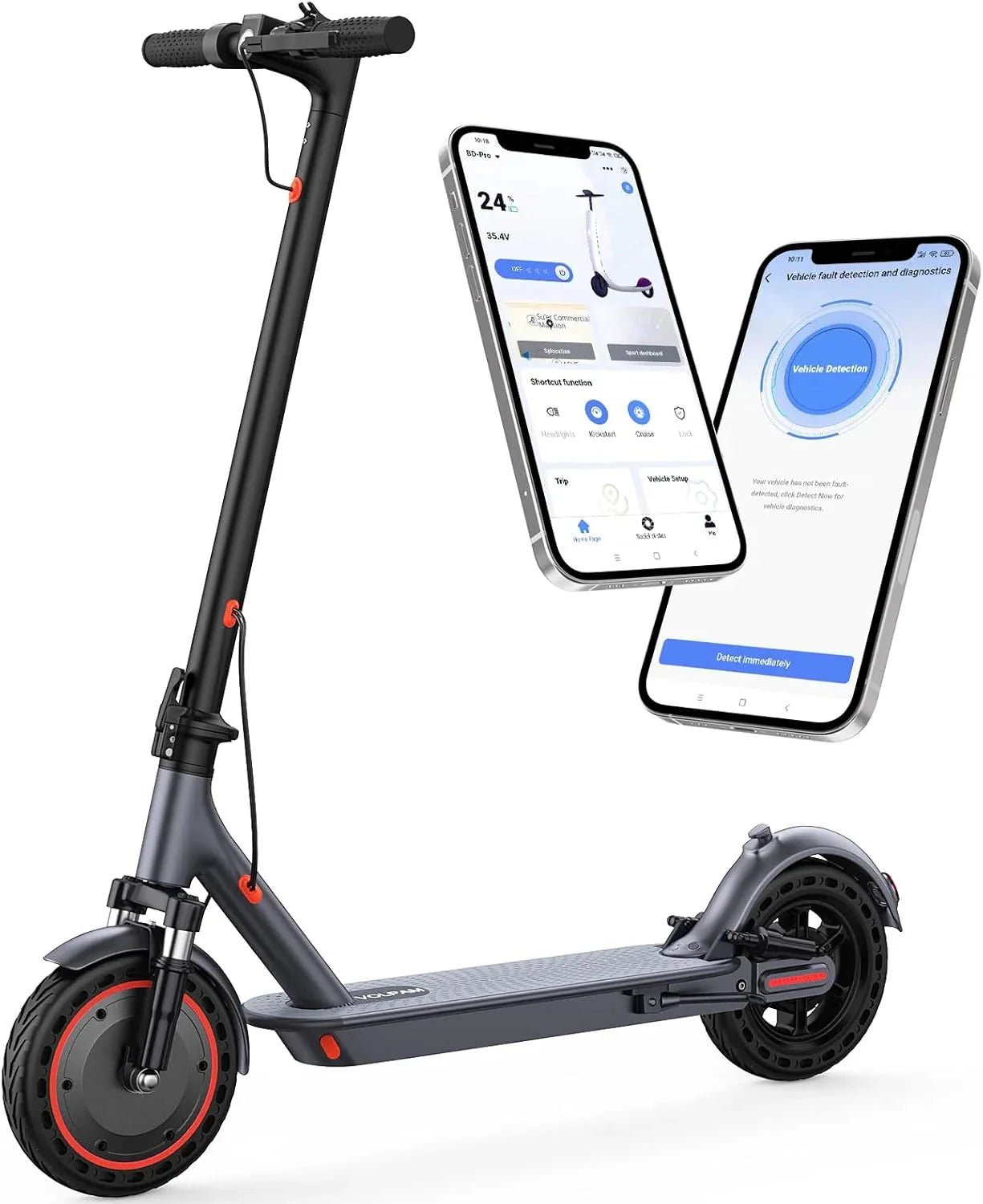 2026 Electric scooter, 350W/500W powerful motor, 8.5"/10" solid rubber tires, 19/22 mph, 28/21/12 mile range, dual brakes
