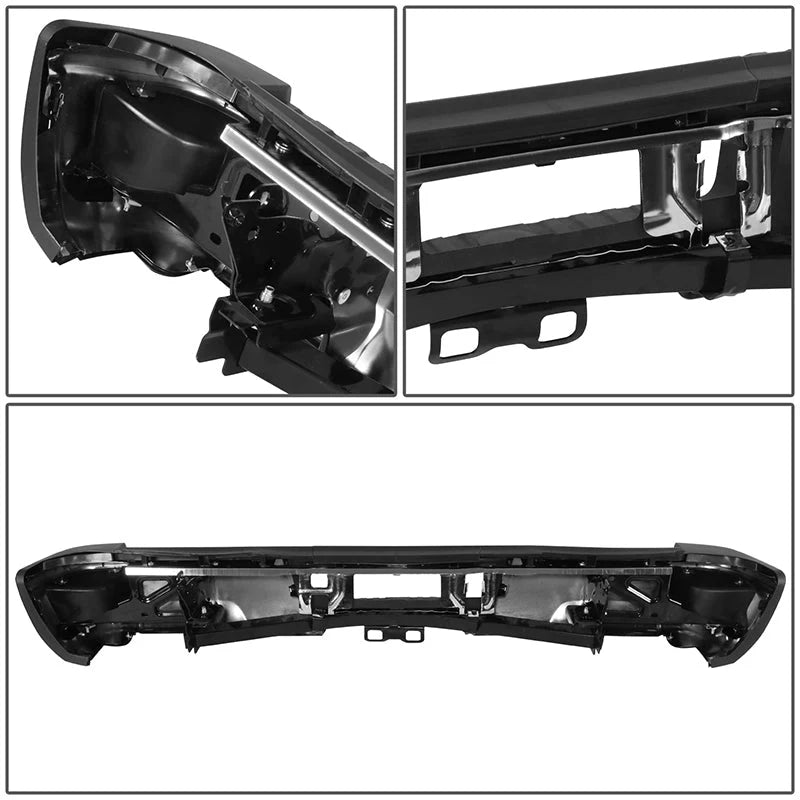 Rear Step Bumper W/License Plate Lights 15-19 Chevy Silverado / GMC Sierra 2500 3500 HD