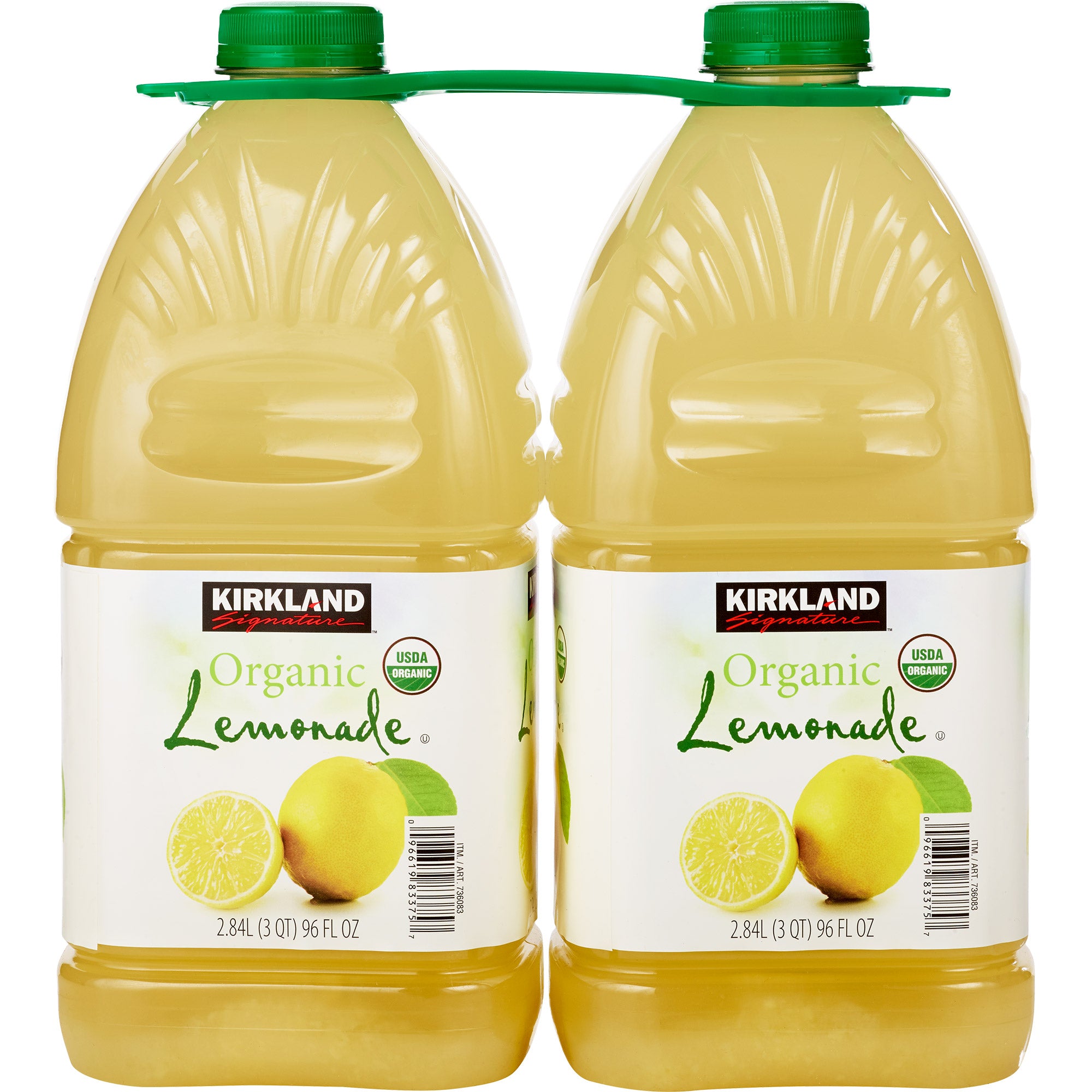 2026 Kirkland Signature, Organic Lemonade, 96 fl oz, 2-count