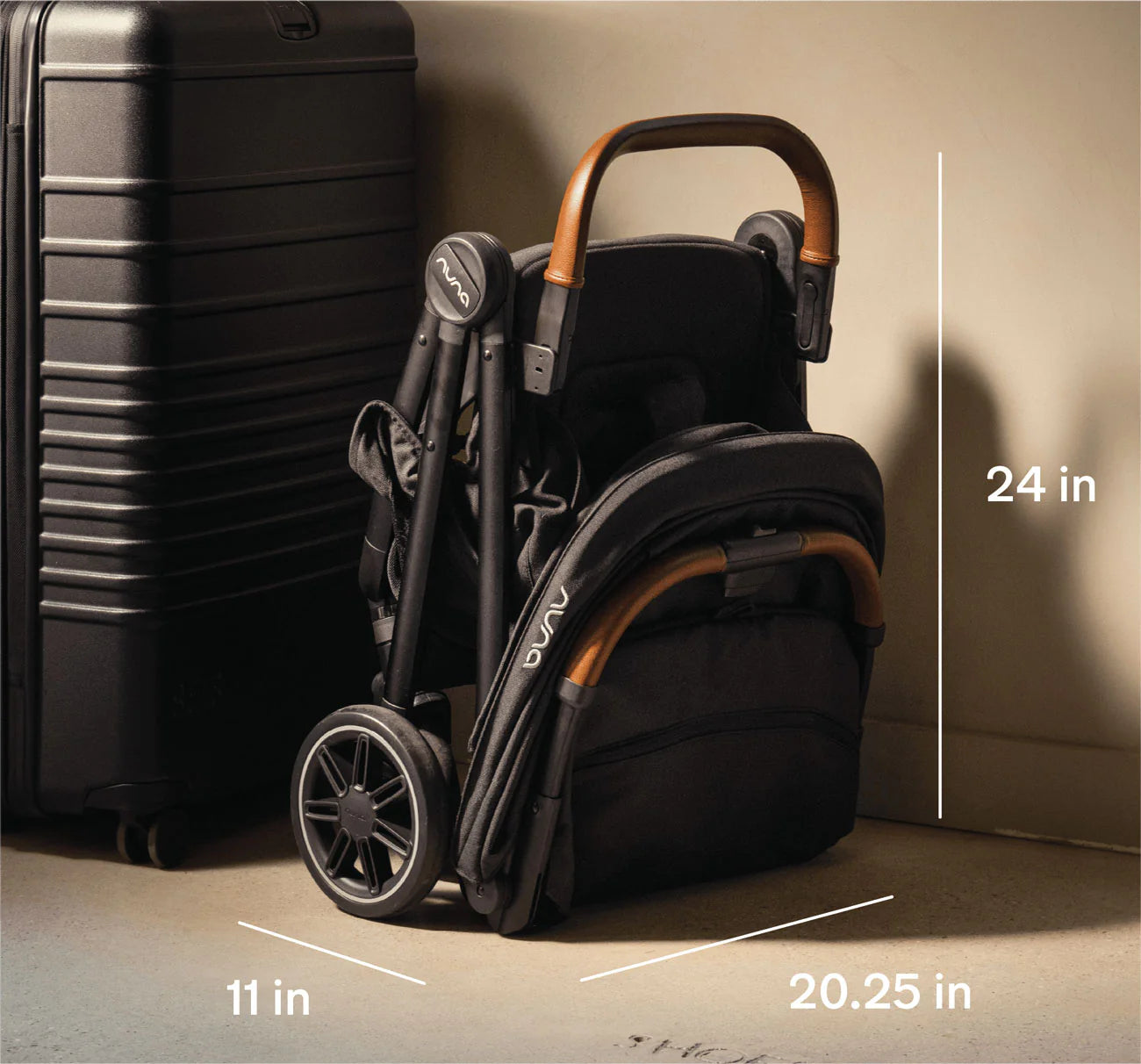 2026 Nuna TRVL Stroller – Ultra-Lightweight, Self-Folding Compact Travel Stroller