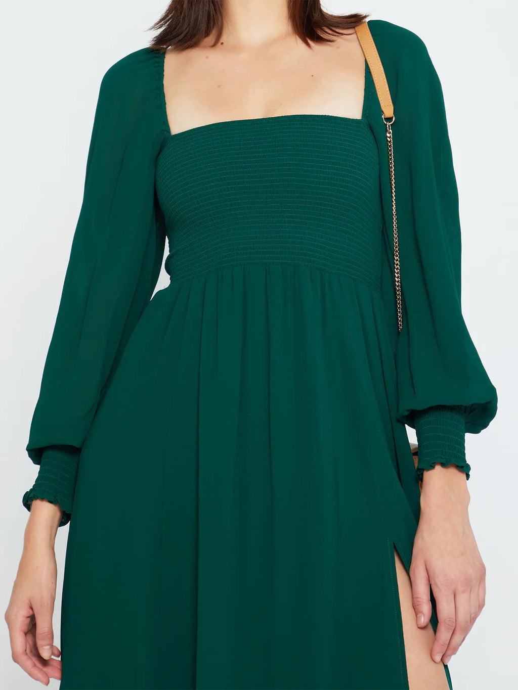 2026 Puffy High-Waisted Floral Dress