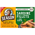 2026 Season Sardine Fillets In 100% Olive Oil, Wild Caught, Skinless & Boneless, 4.375 oz, 6-Count