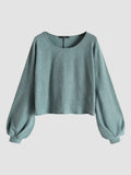2026 Ribbed knit crew neck sweater