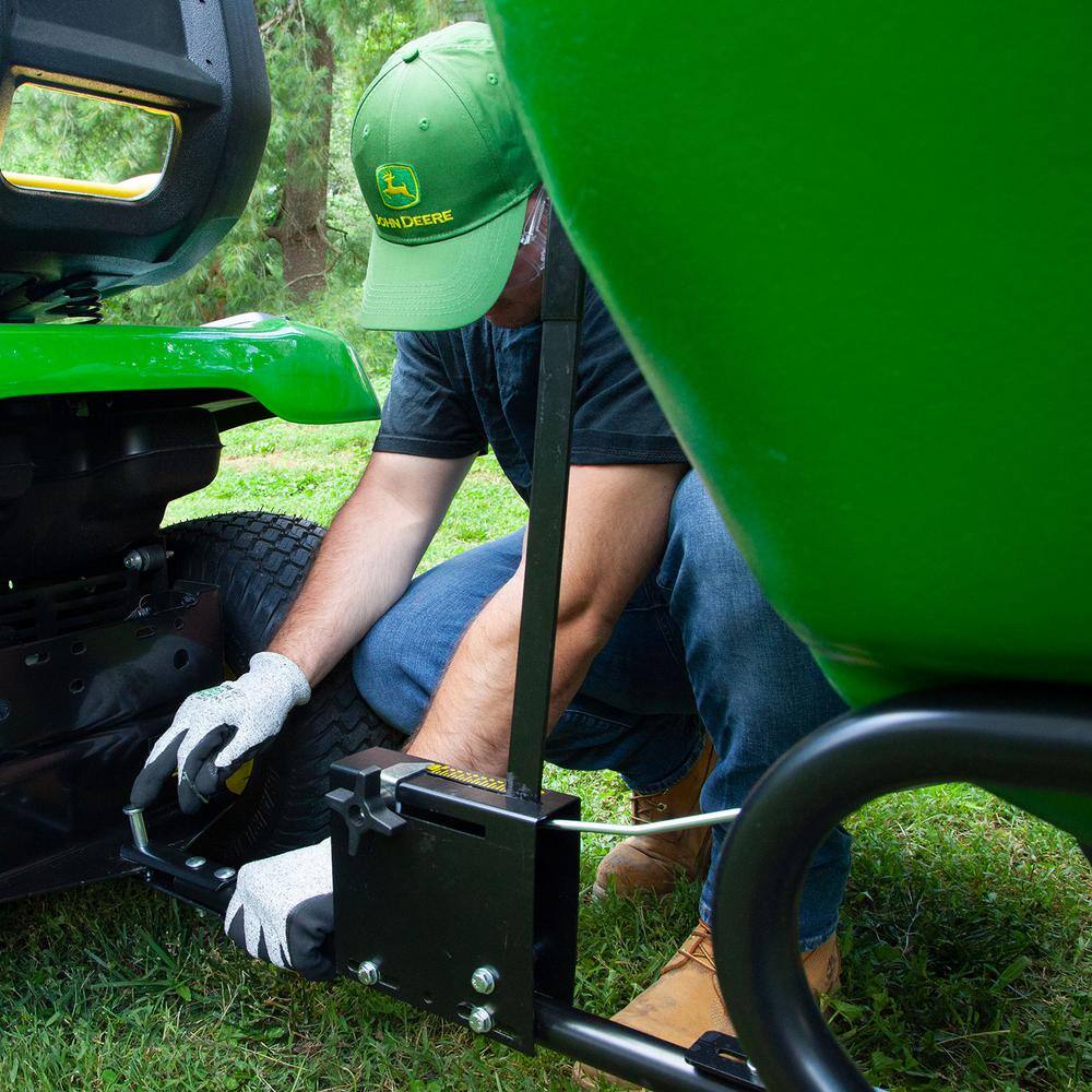 2026 John Deere 175 lb Tow-Behind Broadcast Spreader, Rustproof Poly Hopper, Universal Fit