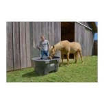 2026 Rubbermaid FG424500BLA Livestock Tank (Model Year 2025), 150 Gallon Capacity, Plastic, Black