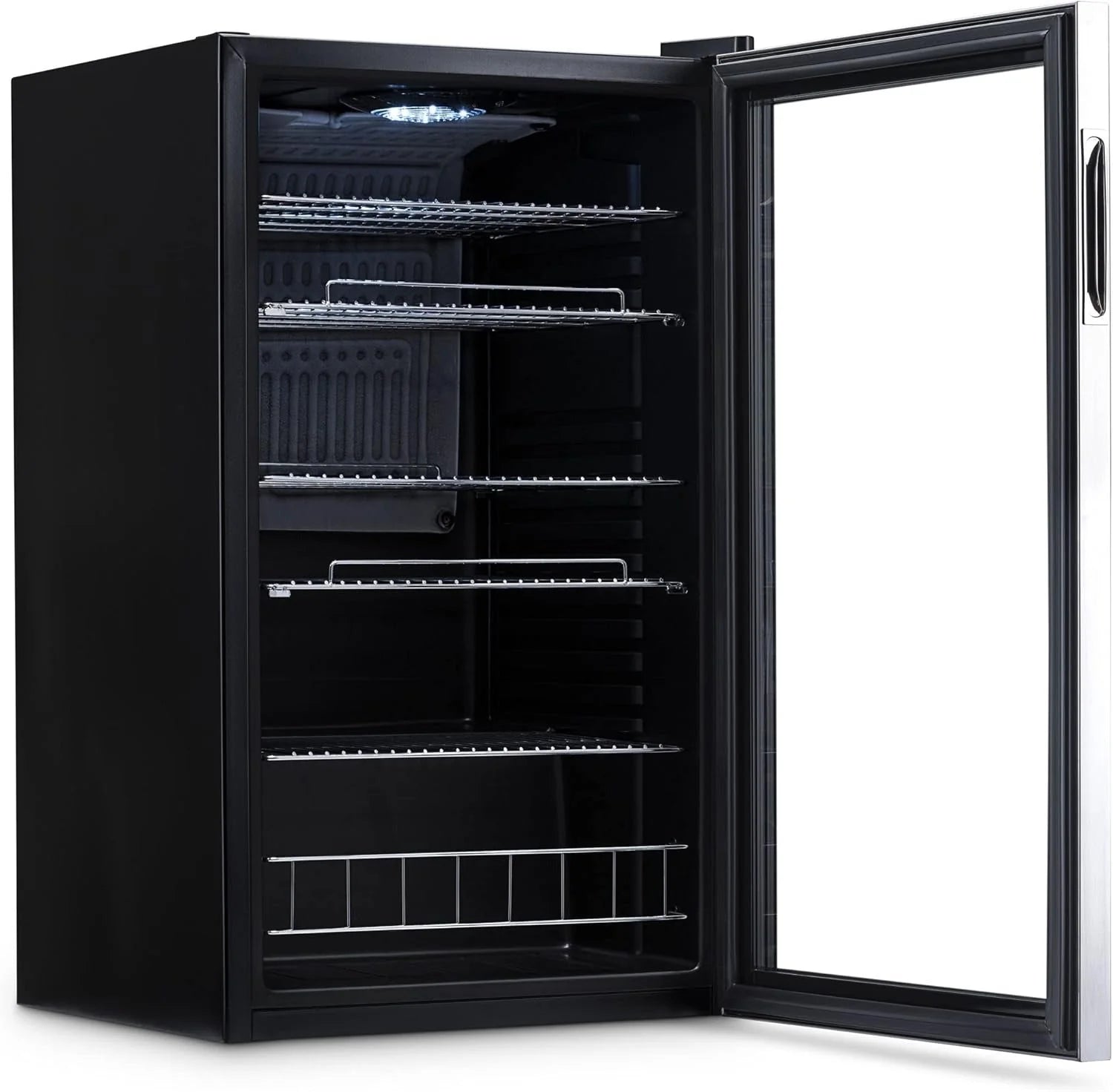 2026 Beverage Refrigerator Cooler | 126 Cans Free Standing with Right Hinge Glass Door | Mini Fridge Beverage Organizer Perfect For Beer, Wine, Soda, And Cooler Drinks