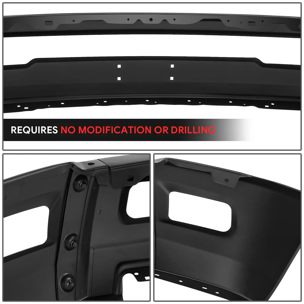Modular Style Front Bumper w/ Fog Light Cutouts15-19 Chevy Silverado 2500 3500